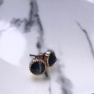 Black and gold earrings